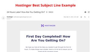 Hostinger-Subject-Line-Example
